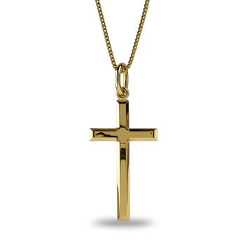 Złota zawieszka krzyż gładki - 2,88 g