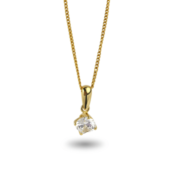 Złota zawieszka z cyrkonią – 0,88 g
