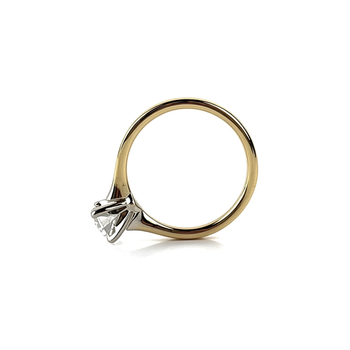 Złoty pierścionek z diamentem  – rozmiar 12 (2,29 g)